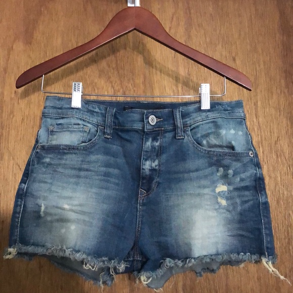 Women’s Express Distressed Jean Shorts - Picture 1 of 7
